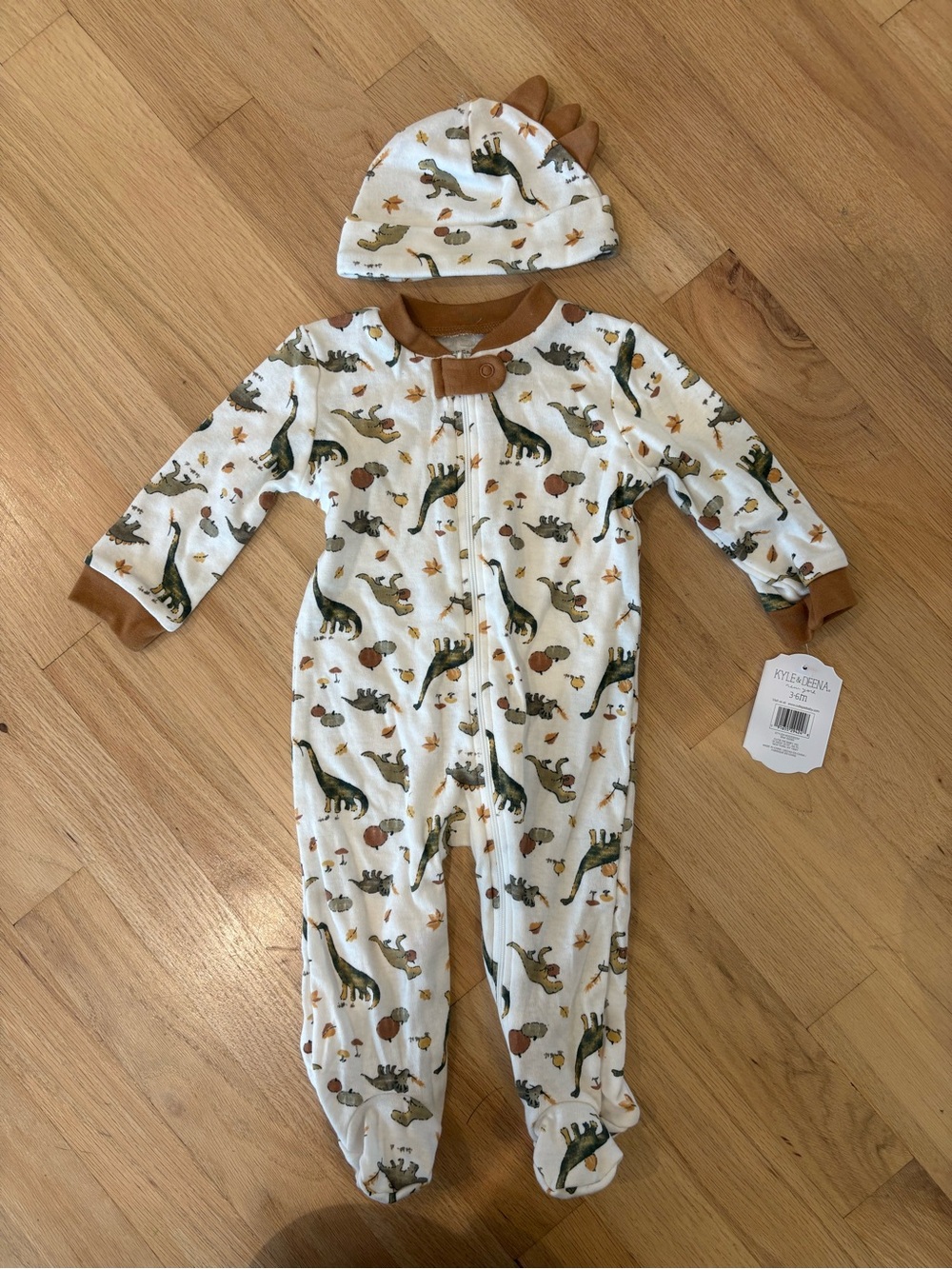 Kyle & Deena Baby Dino Pumpkin Footie